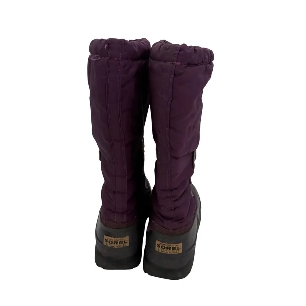 Sorel Women's Vintage Kaufman Snowcap Tall Purple Winter Snow Boots Size 8
